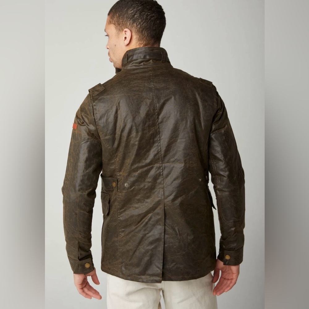 PEREGRINE Bexley Brown Waxed Cotton Jacket NWT XXL (fits Like L/XL) Made In UK - Picture 2 of 16